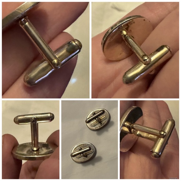 Tiffany & Co AUTHENTIC Vintage 925 Sterling Silver Cufflinks Cuff Links - Picture 14 of 16
